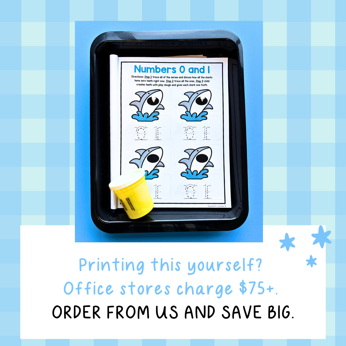 Printed summer preschool curriculum for children aged 3-5 to get them ready for Kindergarten.