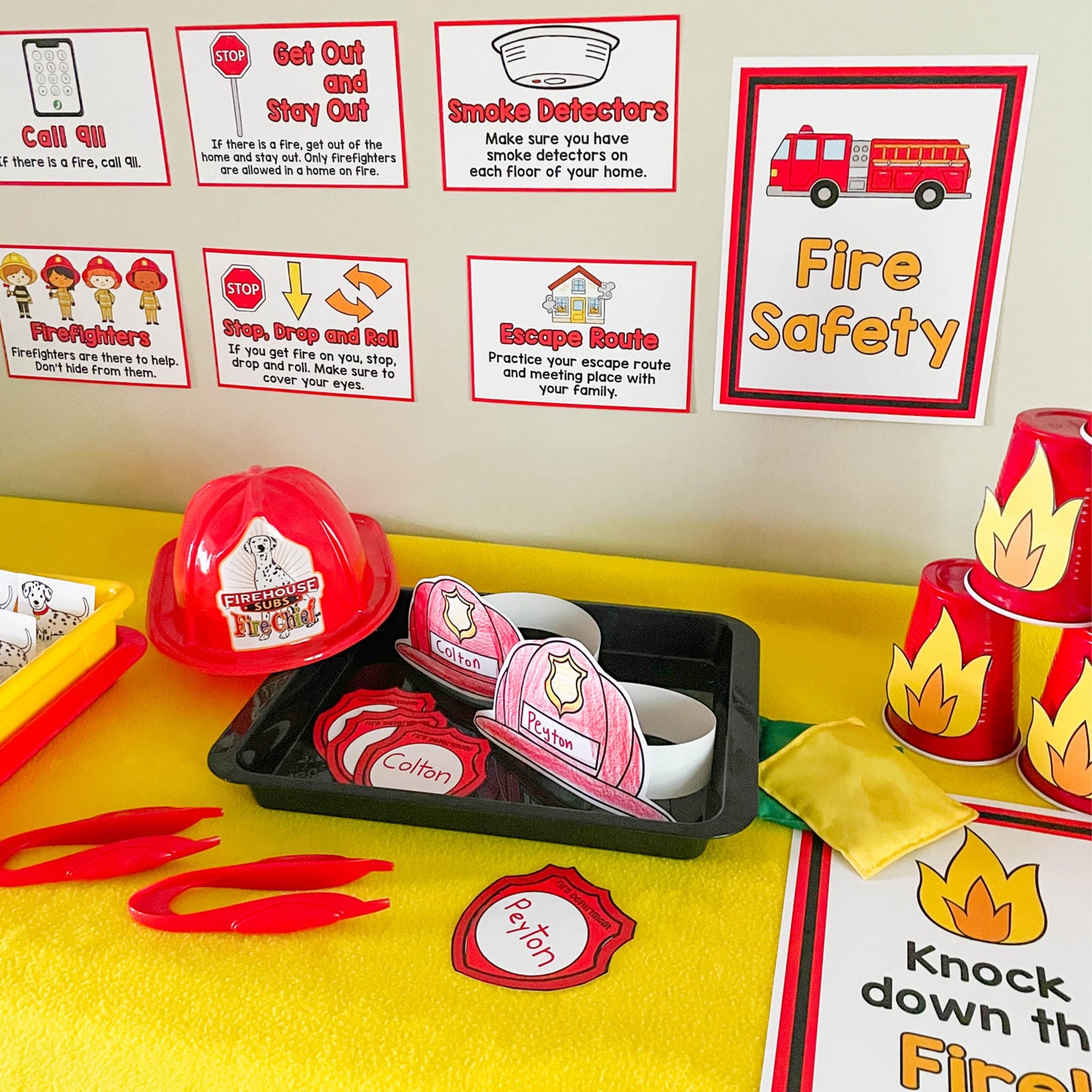 Fire Station Pretend Play - Printable PDF