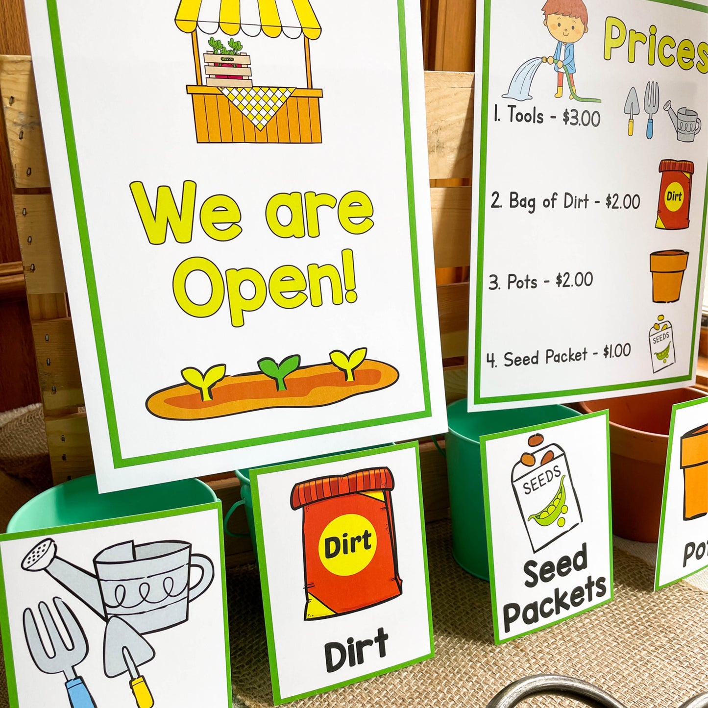 Garden Shop Pretend Play - Printable PDF