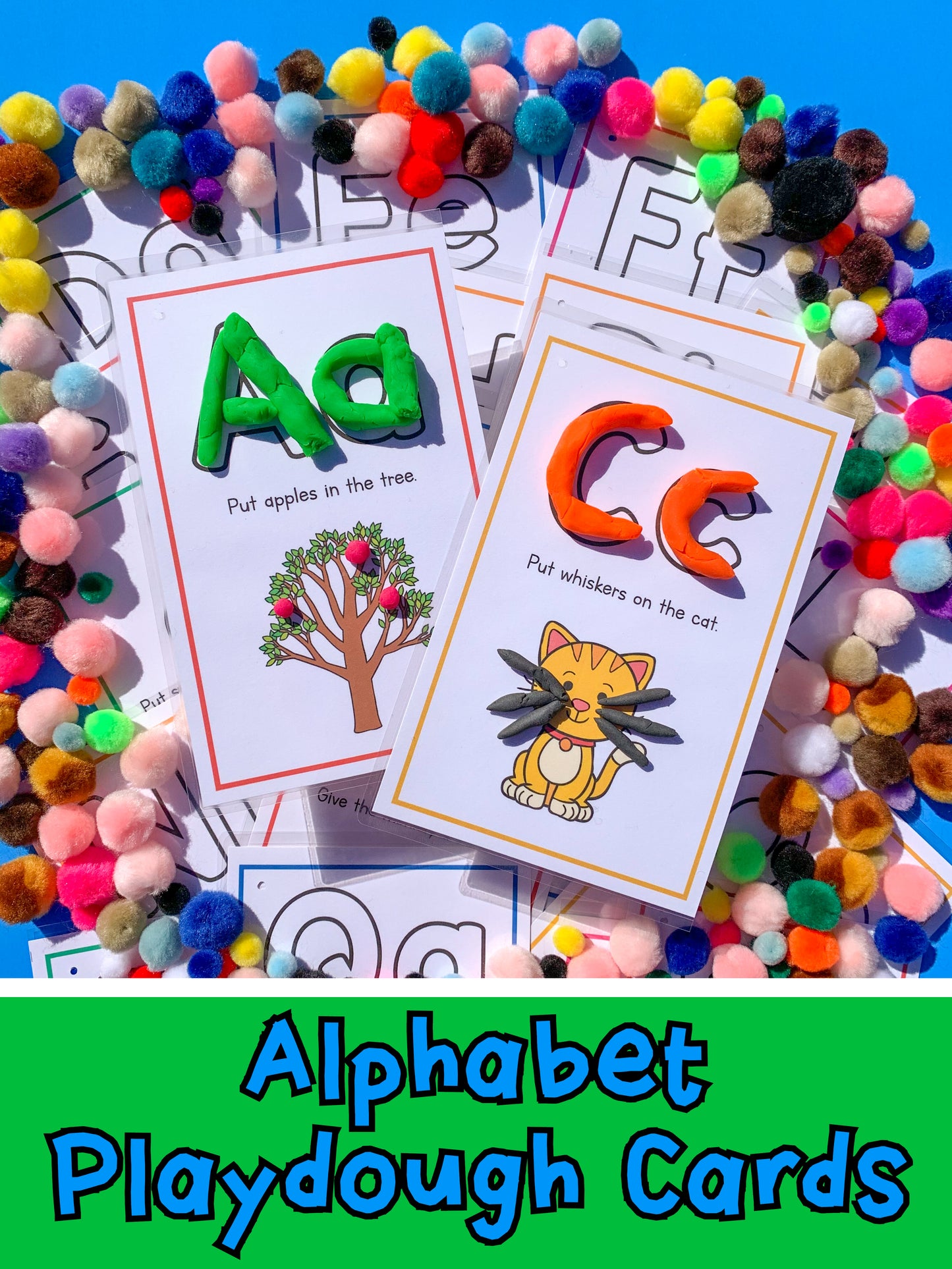 Alphabet Playdough Activity Mats - printable