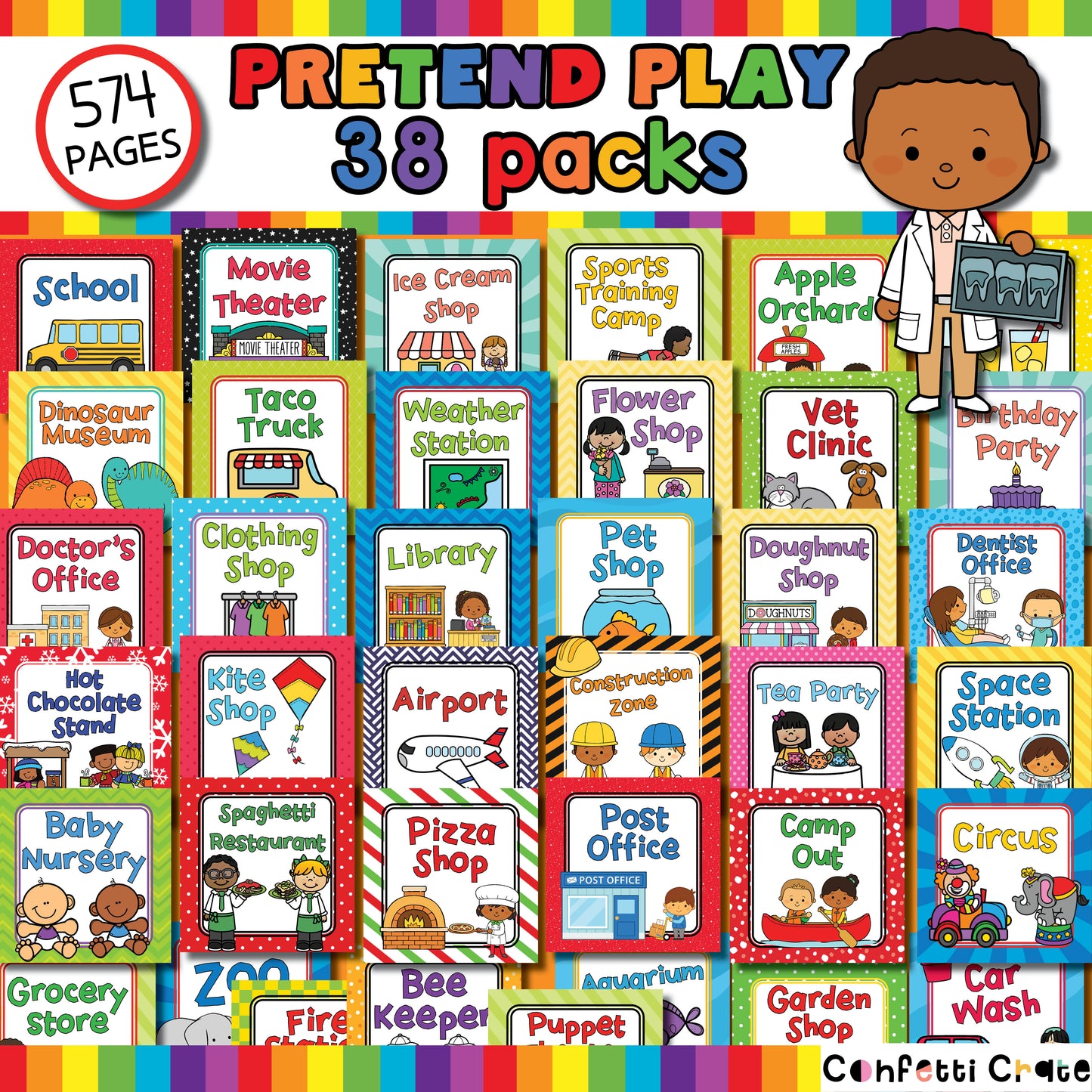 Pretend Play Bundle - all 38 pretend play printables