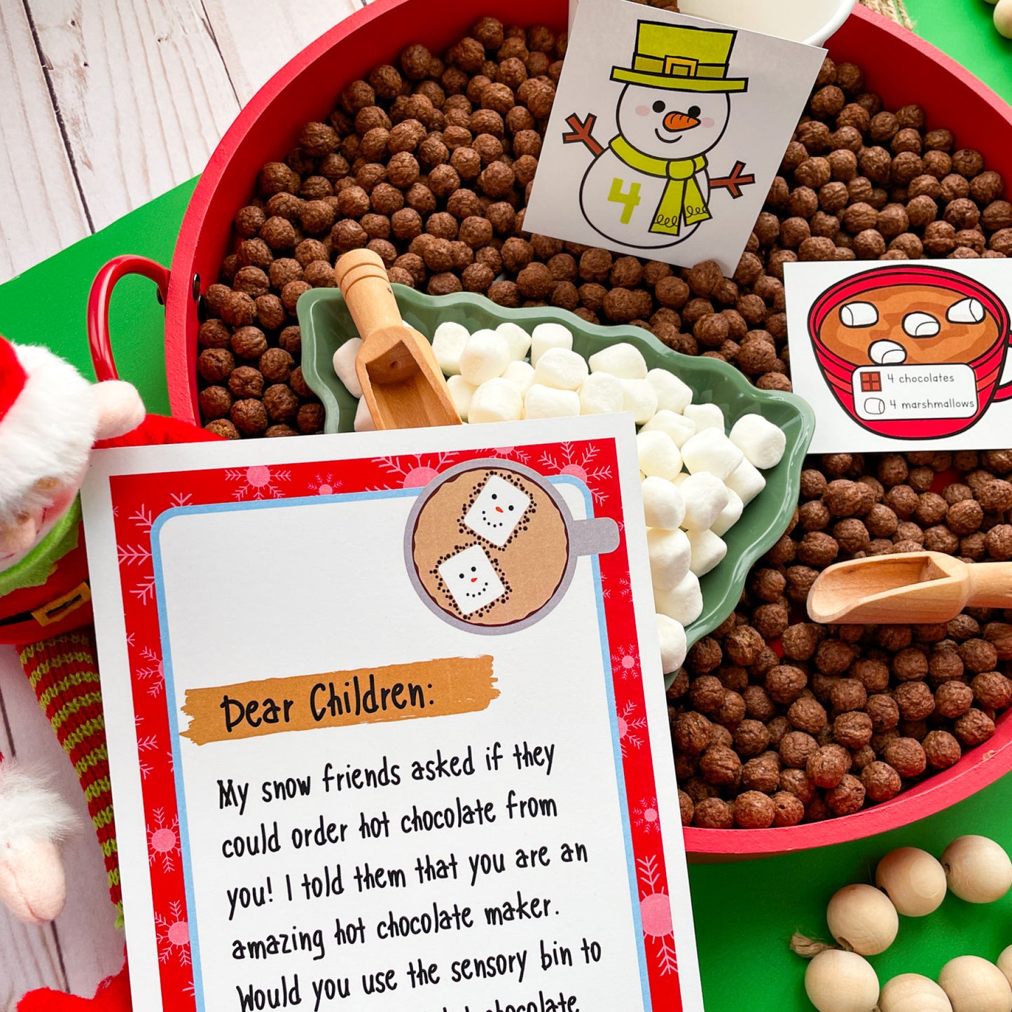Christmas Elf Printables for Preschoolers - 24 Daily Activities and Elf Letters