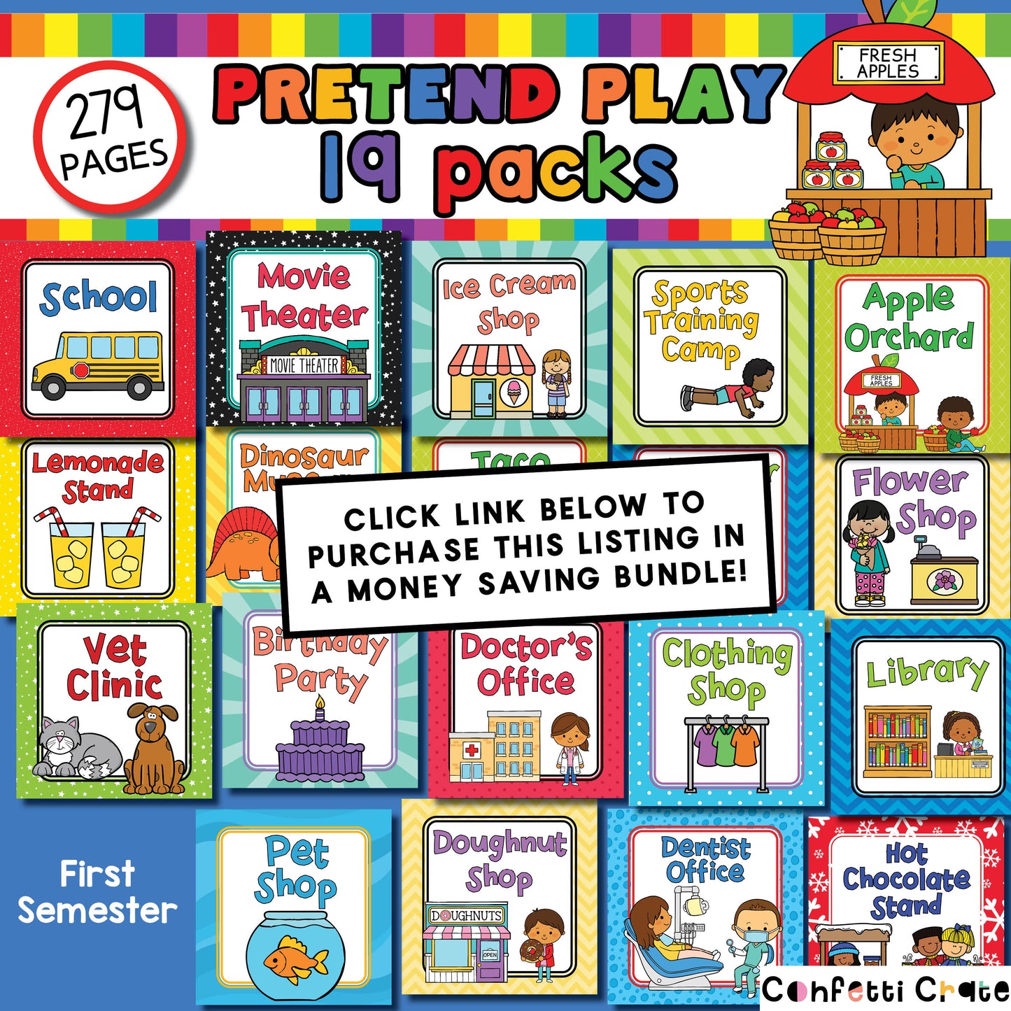 Pretend play money saving bundle.