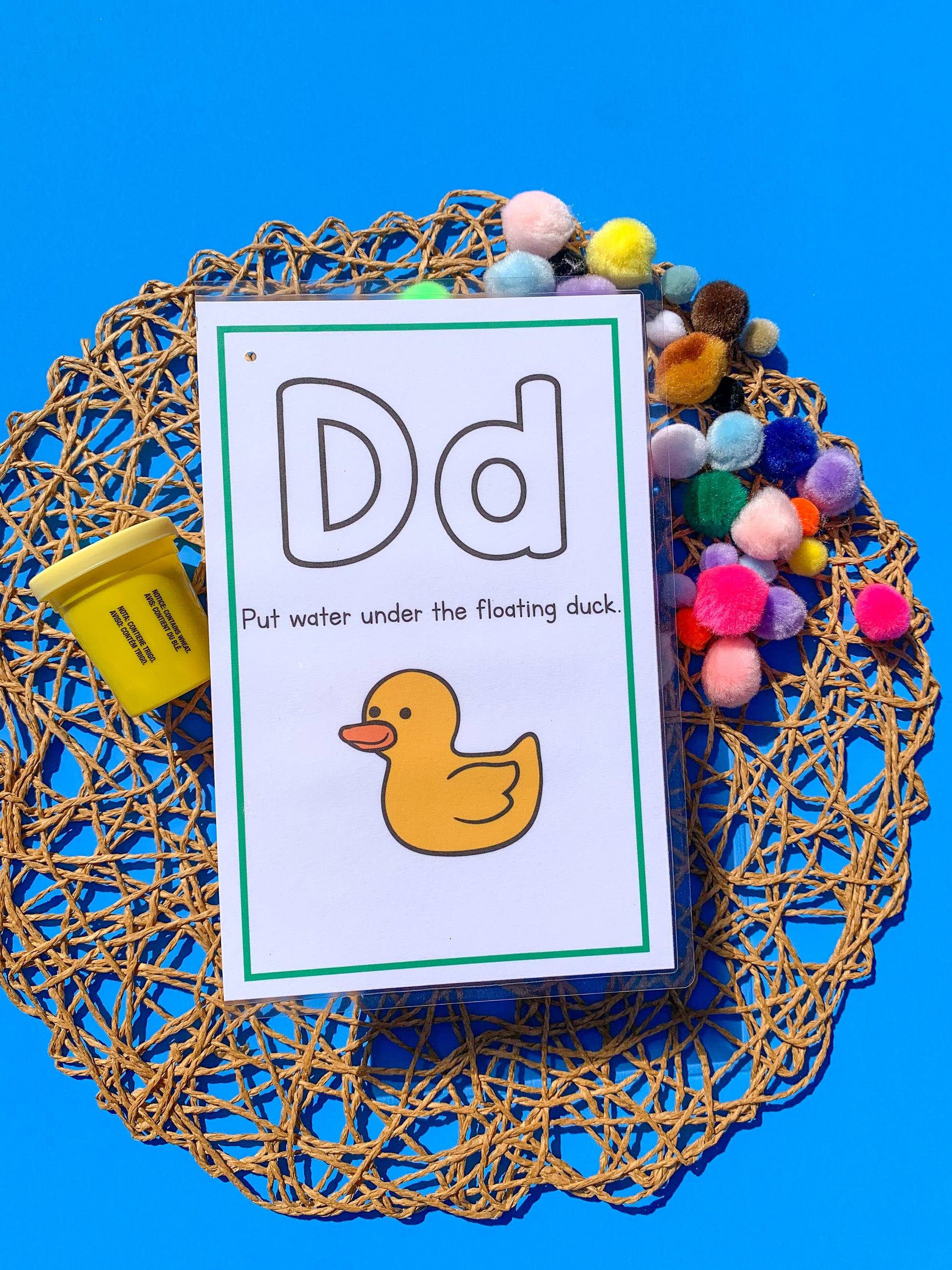 26 printable preschool alphabet playdough mats with adorable activities on 13 printable pages.