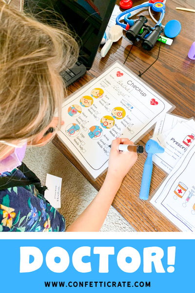 Doctor Dramatic Printables - work from home activities for kids