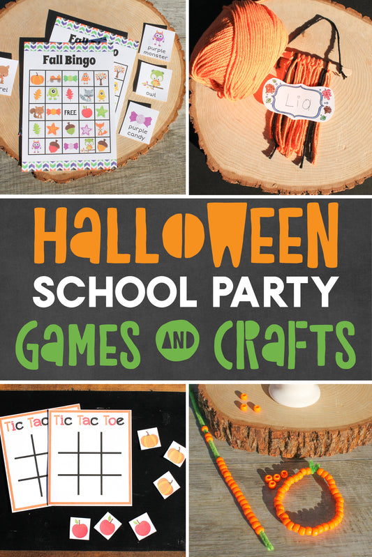 10 Halloween Party Crafts and Games for kids with printables!