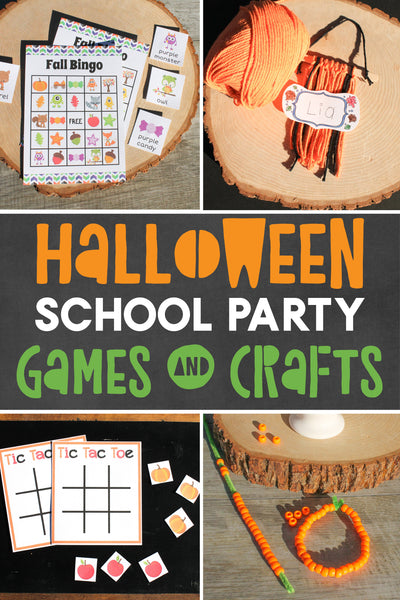 🎃10 Halloween School Party Crafts and Games printables
