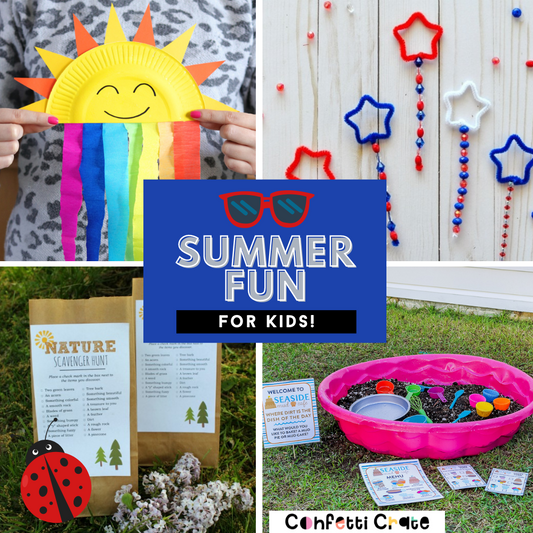 Summer fun activities for kids. 