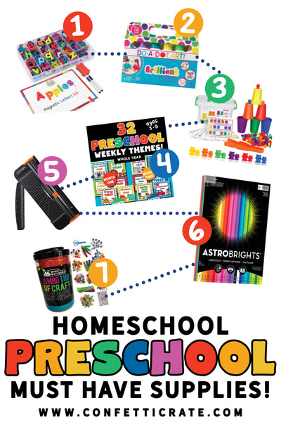 7 Homeschool Preschool Supplies that you can't live without!