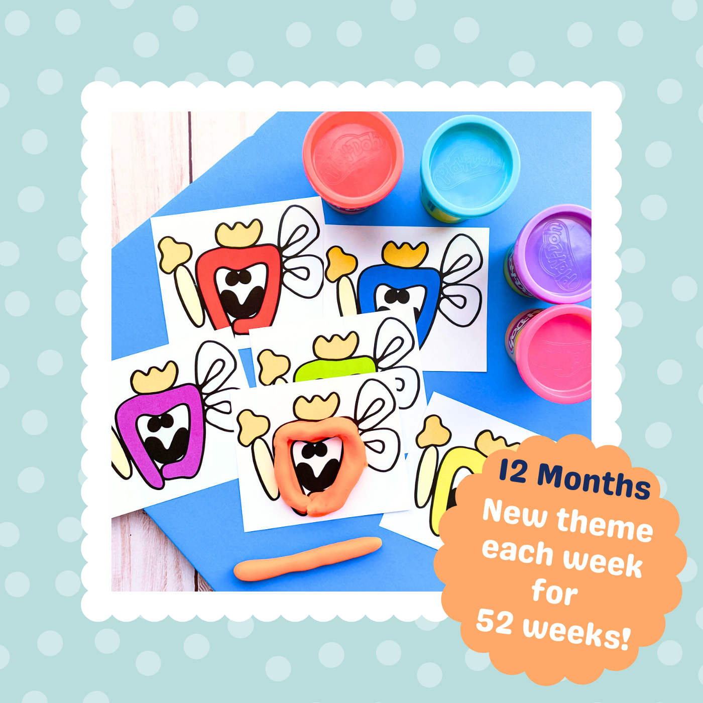Printable preschool curriculum with 12 months of fun!