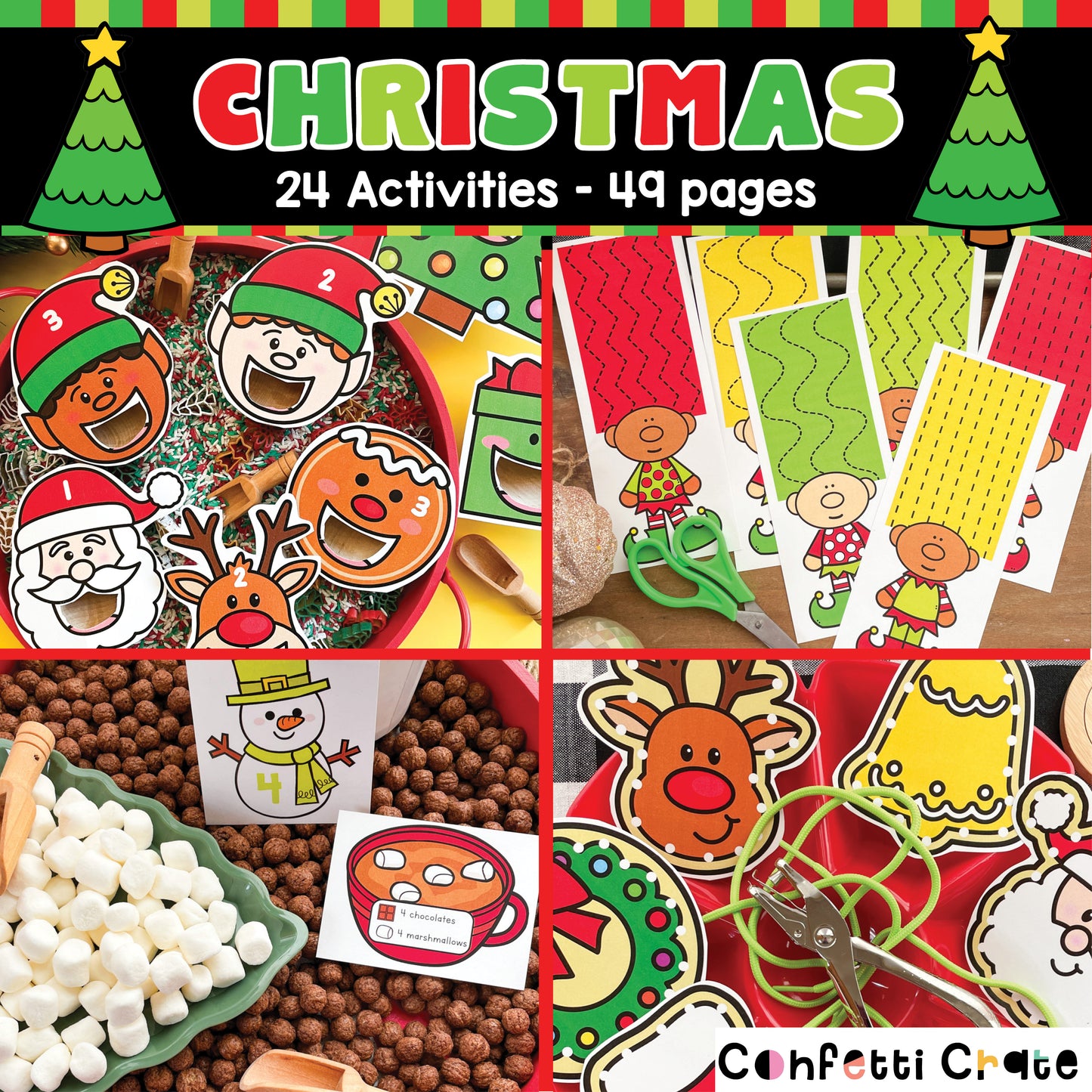 24 Christmas Activities  for Preschoolers