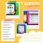 Printed summer preschool curriculum for children aged 3-5 to get them ready for Kindergarten. 