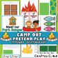 Camp Out Pretend Play - Printable PDF