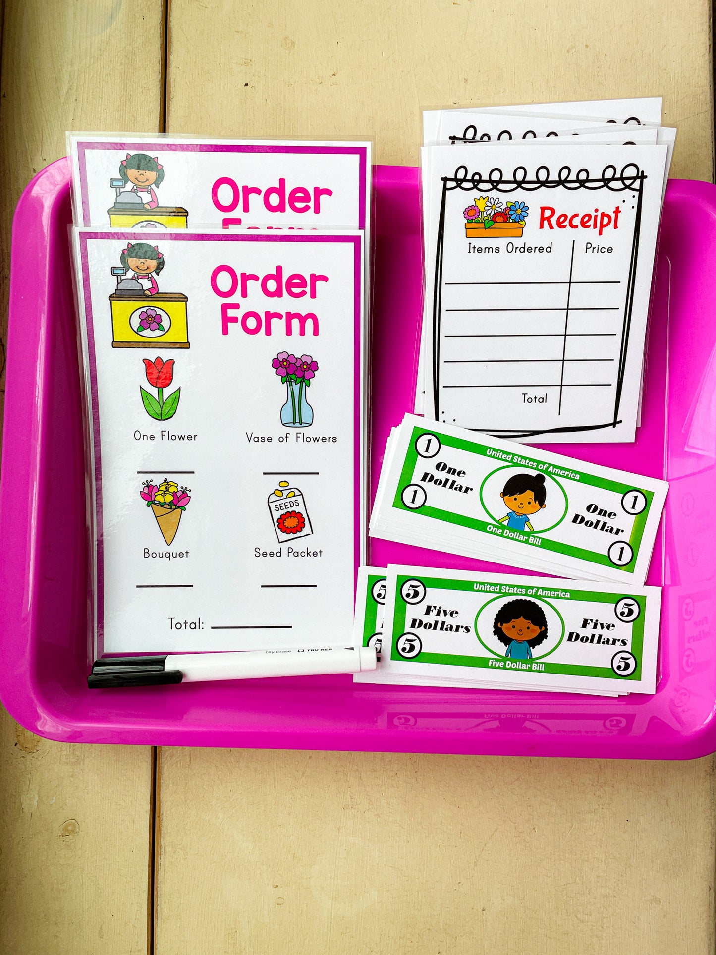 Flower Shop Pretend Play - Printable PDF