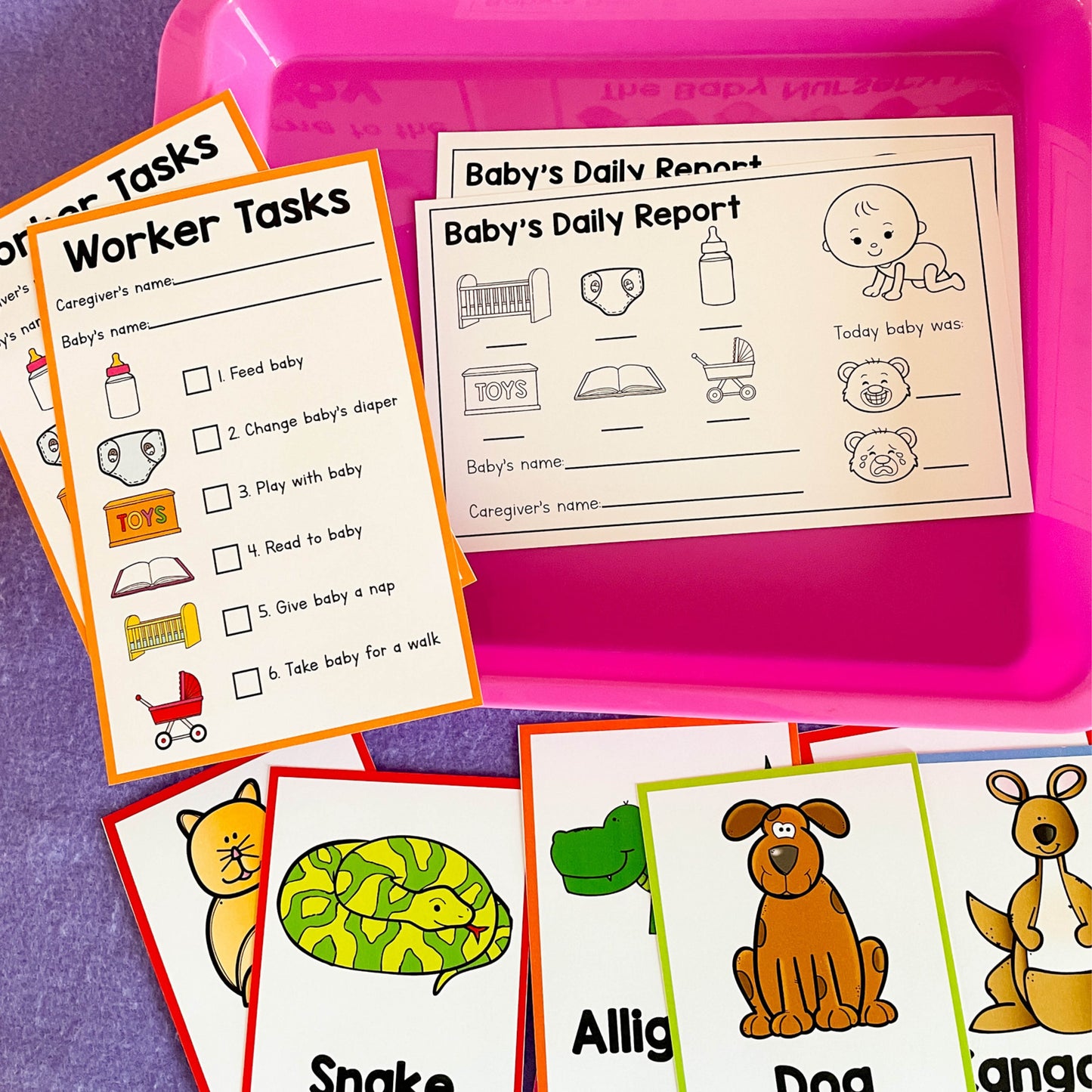 Baby Nursery Pretend Play - Printable PDF