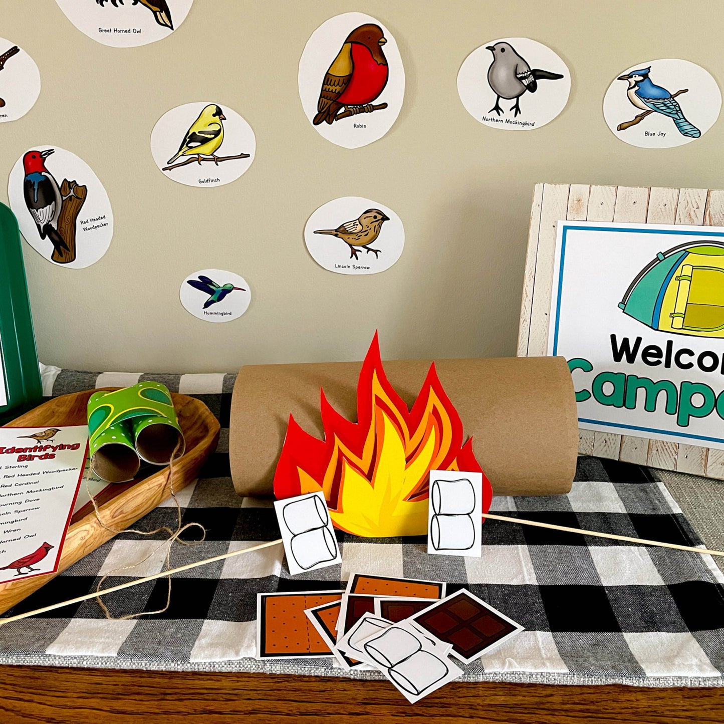 Camp Out Pretend Play - Printable PDF