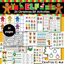 Load image into Gallery viewer, Christmas Elf Printables for Preschoolers - 24 Daily Activities and Elf Letters
