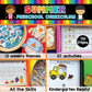 Summer preschool printable curriculum to get your child ready for Kindergarten by Confetti Crate. 