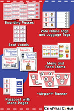 Load image into Gallery viewer, Airport pretend play printables. 
