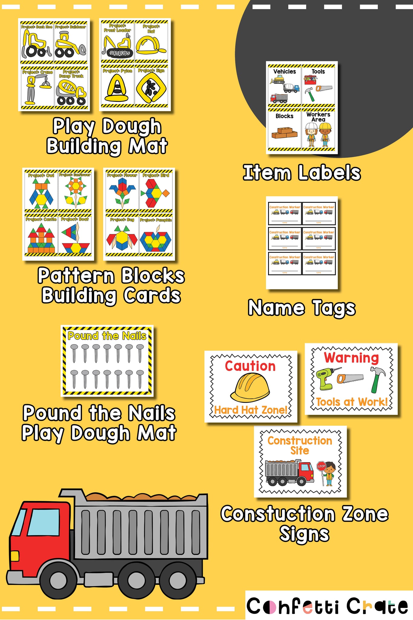 Building Sign Pre K Printable Construction Signs For Kids