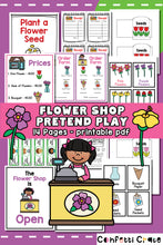 Load image into Gallery viewer, Flower shop pretend play printables.
