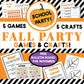 This pack has 5 crafts and 5 games for fall parties for classrooms from Kindergarten to 5th grade! You can use this pack as a parent volunteer or a classroom teacher to create a party with stations to rotate around.  BONUS: There is a FREE November bulletin board idea that uses one of the crafts from the pack!