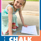 Chalk obstacle course printable plans. Comes with 6 fun plans. Your kids will love drawing these obstacle courses on your driveway or sidewalk with chalk. It is the perfect outside activity for kids because they can be creative and active. www.confetticrate.com