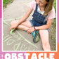 Chalk obstacle course printable plans. Comes with 6 fun plans. Your kids will love drawing these obstacle courses on your driveway or sidewalk with chalk. It is the perfect outside activity for kids because they can be creative and active. www.confetticrate.com