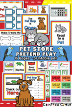 Load image into Gallery viewer, Pet store pretend play printables.
