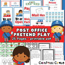 Load image into Gallery viewer, Post office pretend play printables for kids.
