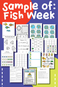 Printable preschool curriculum for homeschooling, child care centers, day care centers or micro schools. The curriculum works well for 3 year olds, 4 year olds and 5 year olds. Each of the 19 weeks has a new theme for the first semester. The curriculum contains the perfect balance of preschool worksheets and fun activities.