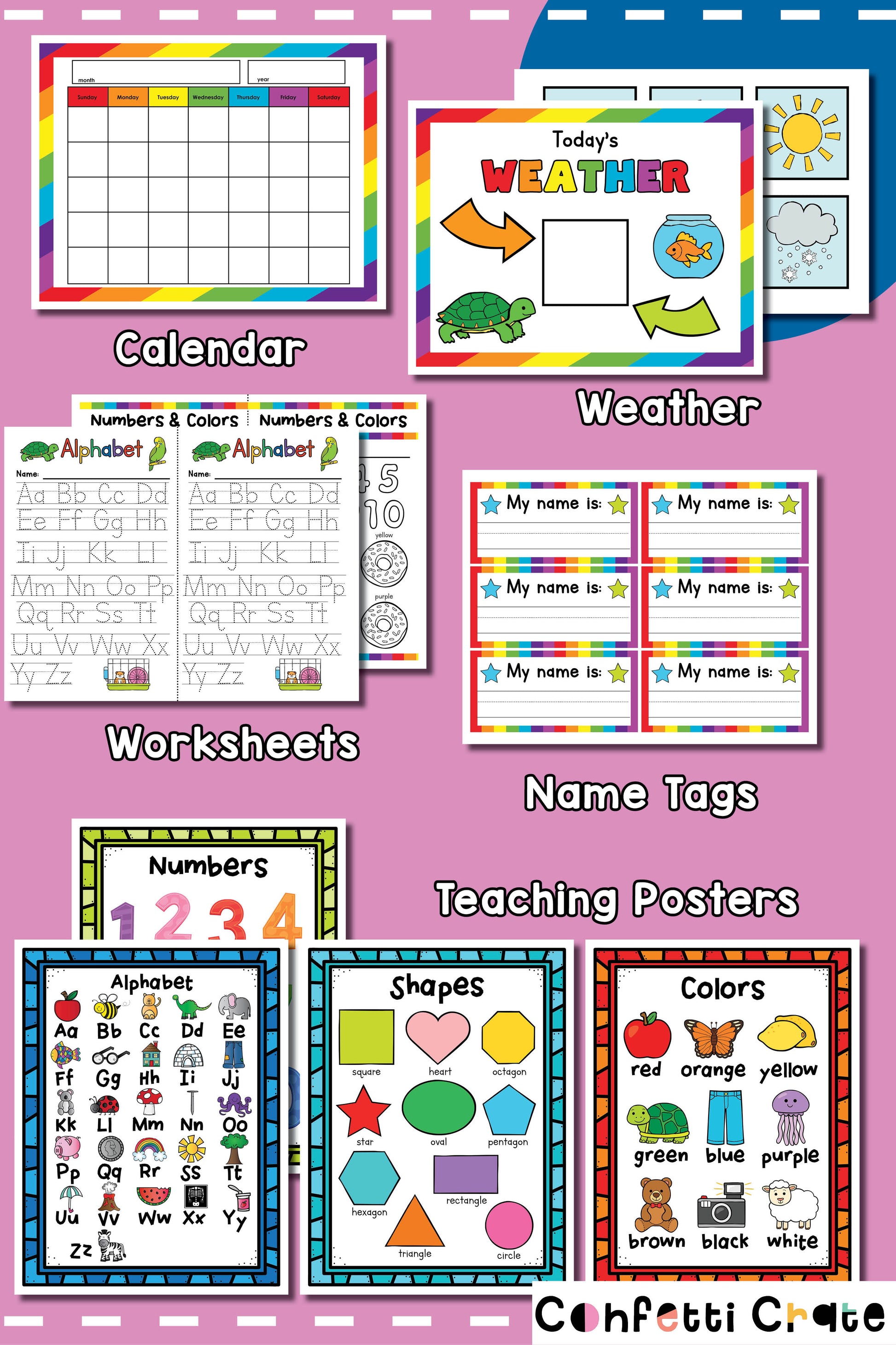 School pretend play printables!