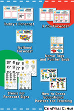 Load image into Gallery viewer, Weather station pretend play printables.
