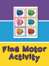 Load image into Gallery viewer, Printable fine motor activity. Your preschoolers will love punching the holes and lacing up these cards. 
